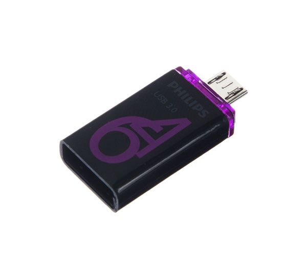 فلش USB 3.0 فیلیپس OTG ظرفیت 64 گیگابایت