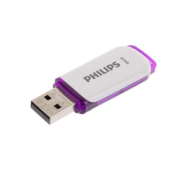 فلش USB 2.0 فیلیپس snow ظرفیت 64 گیگابایت