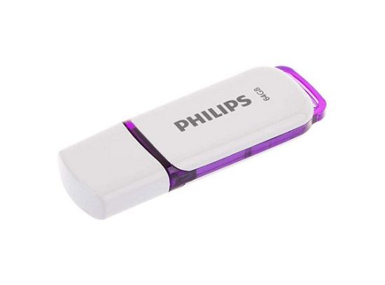 فلش USB 2.0 فیلیپس snow ظرفیت 64 گیگابایت