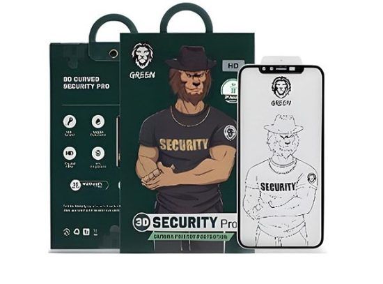 گلس آیفون 13 پرو مکس Green Lion 3D Security Pro HD