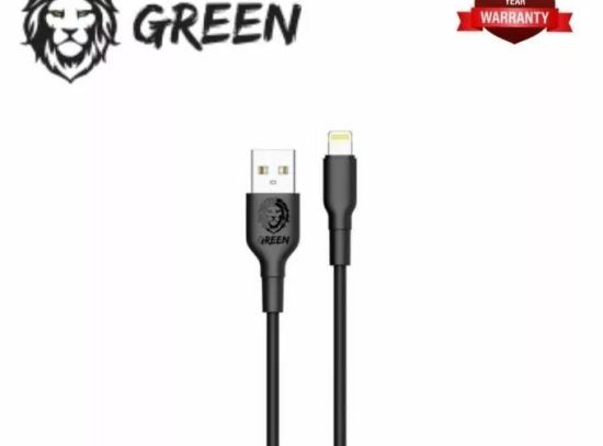 کابل تبدیل Lightning گرین مدل Green PVC Lightning Cable 1.2m 2A