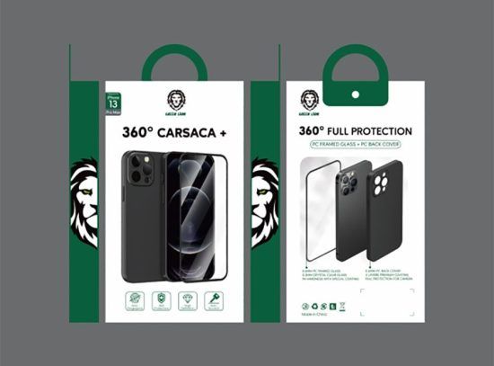 قاب و گلس مدل Green 360 Carsaca Plus Case with Normal HD Glass