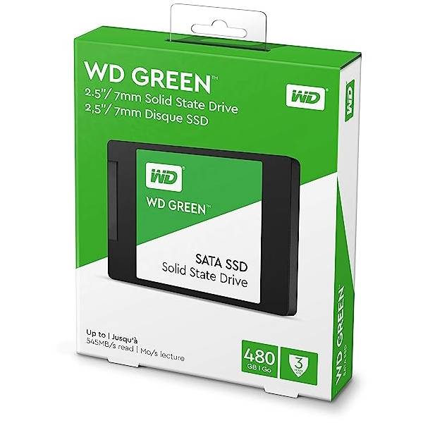 حافظه SSD اینترنال وسترن دیجیتال مدل WD GREEN 480GB
