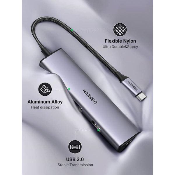 هاب 4 پورت USB-C یوگرین مدل CM473