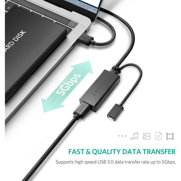 کابل افزایش طول USB 3.0 یوگرین مدل US175 کد 20826