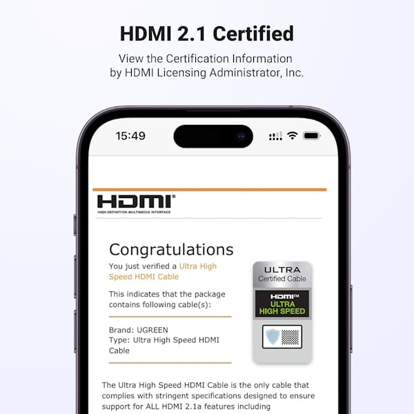 کابل HDMI 2.1 یوگرین مدل HD135 کد 70321