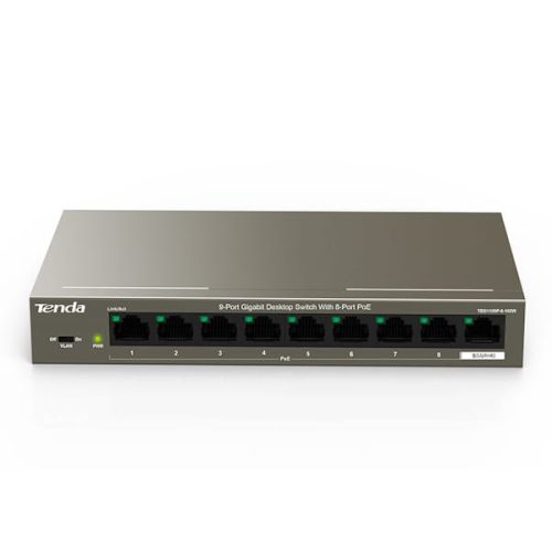 سوئیچ شبکه 9 پورت دسکتاپ گیگابایتی تندا مدل TEG1109P-8-102W
