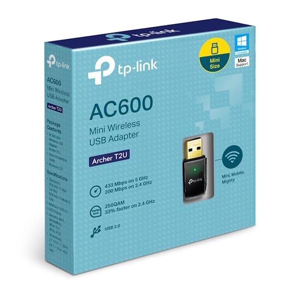 کارت شبکه USB دو بانده بی سیم AC600 تی پی لینک مدل Archer T2U