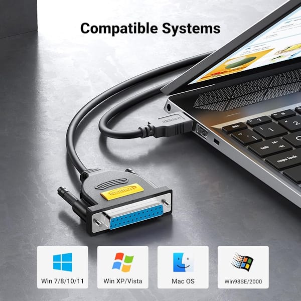 کابل USB2.0 به Paralell DB 25Pin (پرینتر) مدل US167 کد 20224