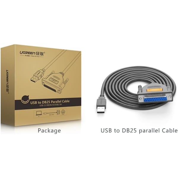 کابل USB2.0 به Paralell DB 25Pin (پرینتر) مدل US167 کد 20224