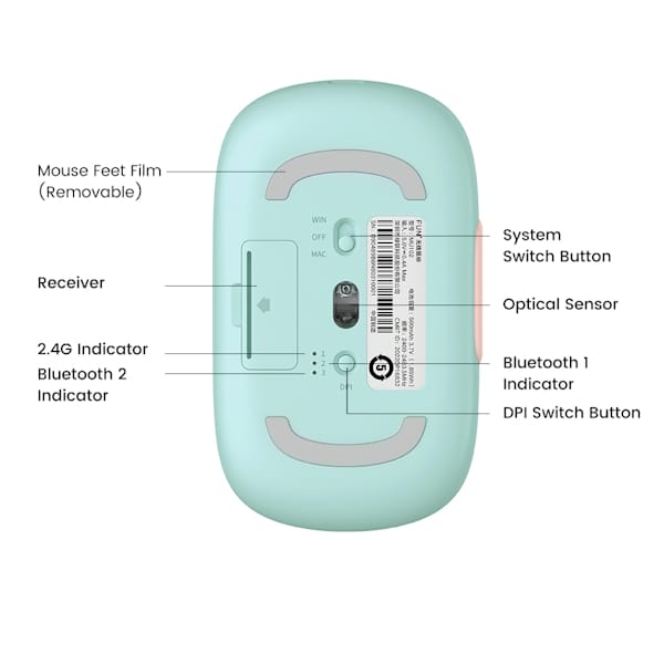 موس بی سیم یوگرین مدل MU102