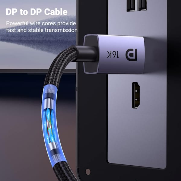 کابل DisplayPort 2.1 Male یوگرین مدل DP118