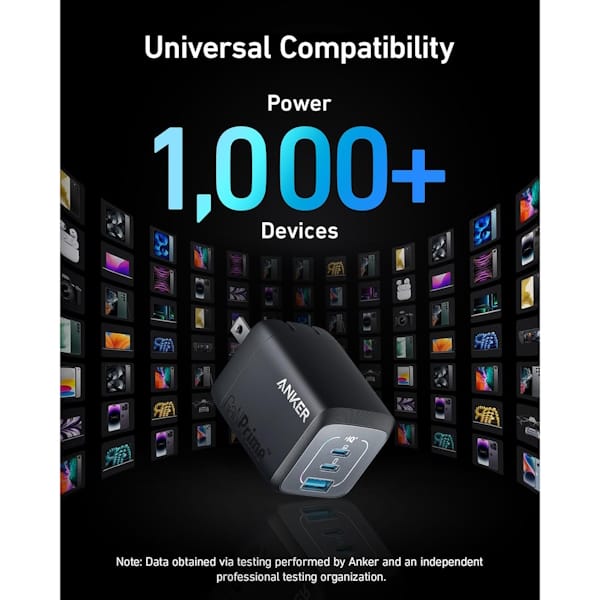 شارژر دیواری 67 وات با دو پورت USB-C و یک پورت USB-A انکر مدل ‌A2669