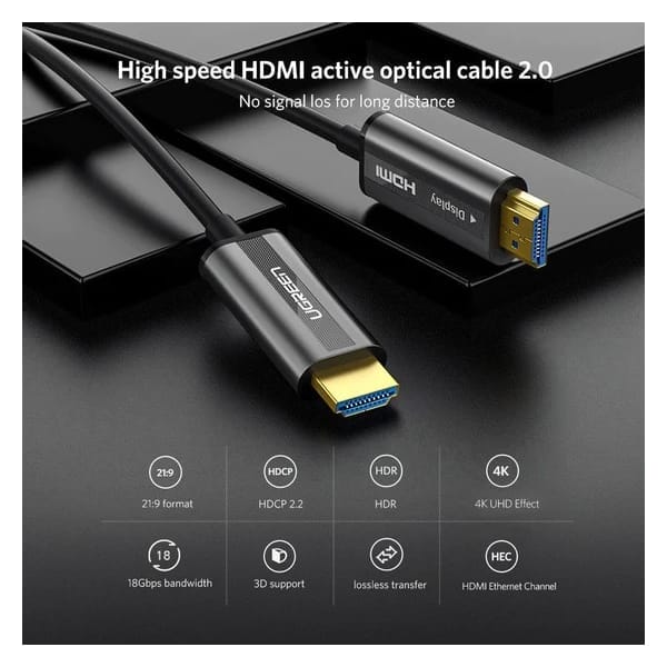 کابل HDMI یوگرین مدل HD132 کد 50215 طول 15 متر